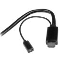 StarTech DPMDPHD2HD adapter kablowy 2 m DisplayPort + Mini DisplayPort + HDMI HDMI + USB Czarny StarTech.com