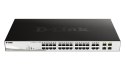 D-Link DGS-1210-24P Zarządzany L2 Gigabit Ethernet (10/100/1000) Obsługa PoE Czarny D-Link