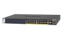 NETGEAR M4300-28G-PoE+ Zarządzany L3 Gigabit Ethernet (10/100/1000) Obsługa PoE 1U Czarny NETGEAR