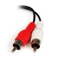 StarTech 0.152m 3.5mm - 2xRCA m/f kabel audio 0,152 m Czarny StarTech.com