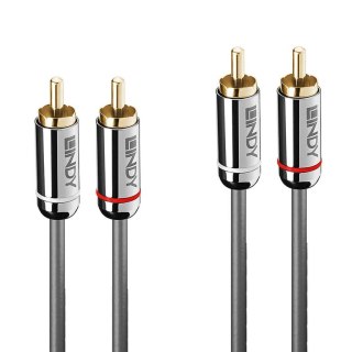 Lindy 35348 kabel audio 5 m 2 x RCA Antracyt Lindy