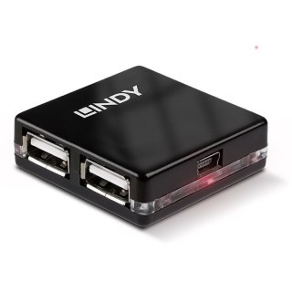 Lindy 42742 huby i koncentratory 480 Mbit/s Czarny Lindy