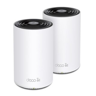 TP-Link Deco XE75 Pro (2-pack) Trójpasmowy (2,4 GHz / 5 GHz / 6 GHz) Wi-Fi 6E (802.11ax) Biały 3 Wewnętrzne TP-Link