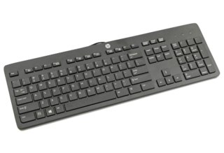 HP 803181-L31 klawiatura USB QWERTY Amerykański międzynarodowy Czarny HP