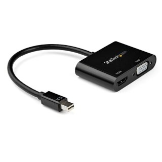 StarTech MDP2VGAHD20 adapter kablowy Mini DisplayPort HDMI + VGA (D-Sub) Czarny StarTech.com