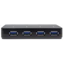 StarTech ST53004U1C huby i koncentratory USB 3.2 Gen 1 (3.1 Gen 1) Type-B 5000 Mbit/s Czarny StarTech.com