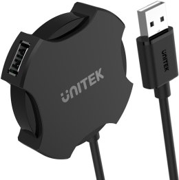 Unitek Y-2178 hub 4x USB 2.0 micro czarny UNITEK