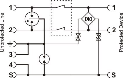 Zabezpieczenie przeciwprzepięciowe do RS-485 EWIMAR SUG-RS485/DIN EWIMAR