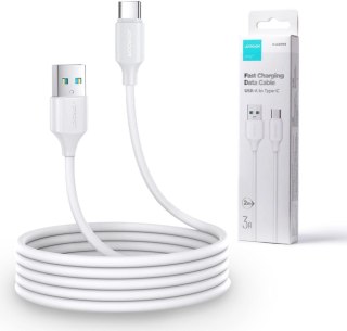 Kabel USB-A / USB-C Joyroom S-UC027A9 200cm 3A w oplocie biały JOYROOM