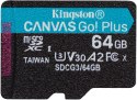 Karta pamięci microSD Kingston Canvas Go Plus microSDXC C10 UHS-I 64GB KINGSTON