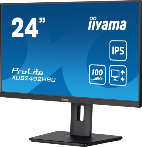 Monitor LED IIYAMA XUB2492HSU-B6 24 cale IPS HDMI DP USB 0,4ms 100Hz IIYAMA