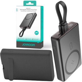 Powerbank Joyroom JR-PBM01 10000mAh 20W 1x USB-C 2x Lightning czarny + kabel JOYROOM