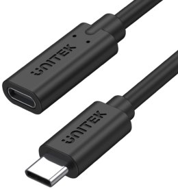 Przedłużacz Unitek C14086BK USB-C 10Gbps 4K PD 100W 50cm UNITEK