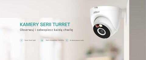 Kamera kopułowa bezprzewodowa Wifi Dahua T4A-PV Smart Dual Light,Mikrofon,Głośnik DAHUA