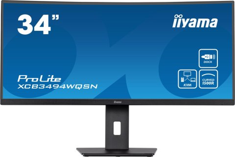 Monitor LED IIYAMA XCB3494WQSN-B5 34 cale VA KVM IIYAMA