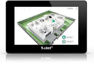 SATEL Manipulator z ekranem dotykowym 7" INT-TSH2R-B czarny SATEL