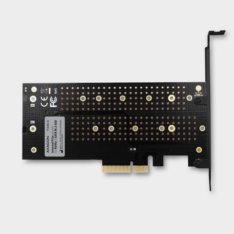 Adapter Axagon PCEM2-D PCIe NVME + SATA M.2 AXAGON