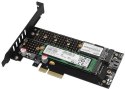 Adapter Axagon PCEM2-DC PCI-E x4 na M.2 NVMe z chłodzeniem AXAGON