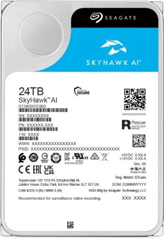 Dysk HDD Seagate SkyHawk AI ST24000VE002 24TB SEAGATE