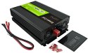 PRZETWORNICA NAPIĘCIA Green Cell PowerInverter LCD 12V -> 230V 2000W/4000W CZYSTA SINUSOIDA GREEN CELL