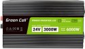 PRZETWORNICA NAPIĘCIA Green Cell PowerInverter LCD 24V -> 230V 3000/6000W CZYSTA SINUSOIDA GREEN CELL