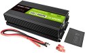 PRZETWORNICA NAPIĘCIA Green Cell PowerInverter LCD 24V -> 230V 3000/6000W CZYSTA SINUSOIDA GREEN CELL