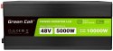 PRZETWORNICA NAPIĘCIA Green Cell PowerInverter LCD 48V -> 230V 5000/10000W CZYSTA SINUSOIDA GREEN CELL