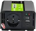 PRZETWORNICA NAPIĘCIA INVERTER Green Cell DUO 12/24V - 230V 300W/600W MODYFIKOWANA SINUSOIDA GREEN CELL