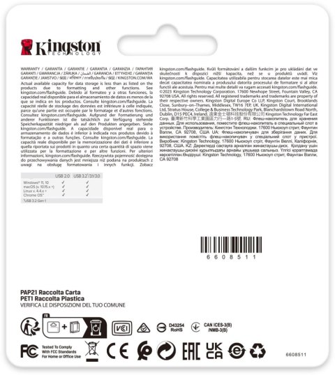 Pendrive Kingston Data Traveler DTSE9G3 64GB USB3.2 Gen1 KINGSTON