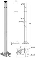 Słup ATS SKAM1/3 pod montaż kamer CCTV ATS FORMS