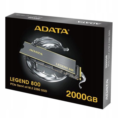 Dysk SSD Adata Legend 800 2000GB PCIe 4x4 3.5/2.8 GB/s M.2 ADATA