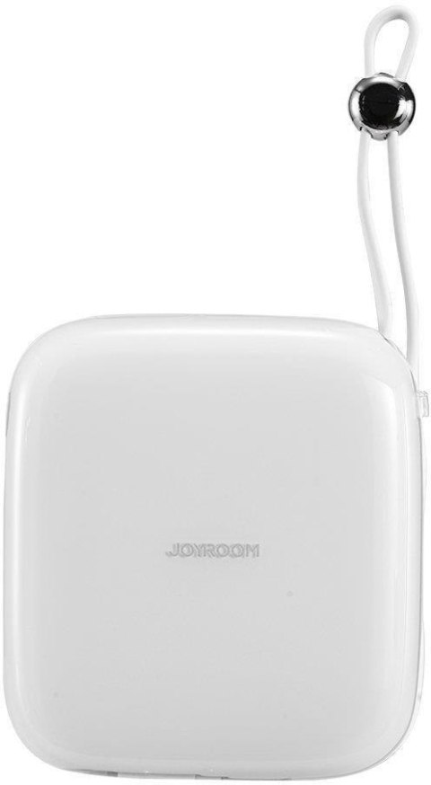 Powerbank Joyroom Jelly Series JR-L002 10000mAh 22.5W PD QC z kablem 1x USB-A 1x USB-C biały JOYROOM