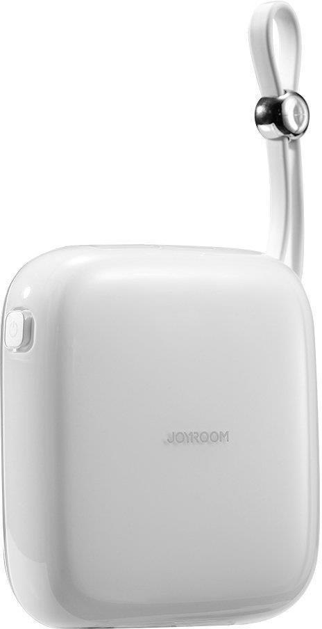 Powerbank Joyroom Jelly Series JR-L002 10000mAh 22.5W PD QC z kablem 1x USB-A 1x USB-C biały JOYROOM