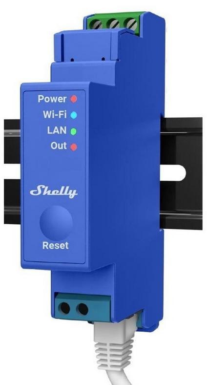 Shelly Pro 1 1-kanałowy przekaźnik na szynę DIN WIFI/LAN SHELLY