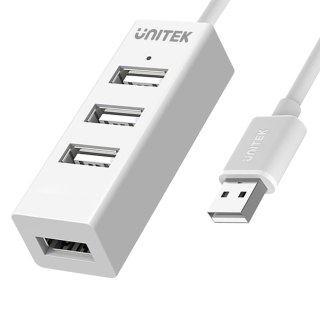 Adapter Unitek Y-2146 HUB 4xUSB 2.0 mini biały UNITEK