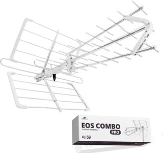 Antena kierunkowa DVB-T2 Spacetronik EOS PRO Combo UHF+VHF LTE 5G (biała) SPACETRONIK