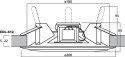 Głośnik sufitowy PA EDL-612 MONACOR