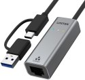 Adapter Unitek U1313C USB-A/C na RJ45 2.5G Ethernet UNITEK