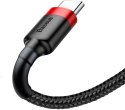 KABEL USB-A -> USB-C Baseus Cafule CATKLF-A91 50cm 3A QC 3.0 CZARNO-CZERWONY W OPLOCIE BASEUS