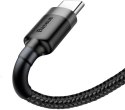 KABEL USB-A -> USB-C Baseus Cafule CATKLF-AG1 50cm 3A QC 3.0 CZARNO-SZARY W NYLONOWYM OPLOCIE BASEUS