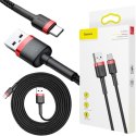 KABEL USB-A -> USB-C Baseus Cafule CATKLF-C91 200cm 2A QC 3.0 CZARNO-CZERWONY W OPLOCIE BASEUS