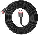 KABEL USB-A -> USB-C Baseus Cafule CATKLF-C91 200cm 2A QC 3.0 CZARNO-CZERWONY W OPLOCIE BASEUS