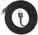 KABEL USB-A -> USB-C Baseus Cafule CATKLF-CG1 200cm 2A QC 3.0 CZARNO-SZARY W NYLONOWYM OPLOCIE BASEUS