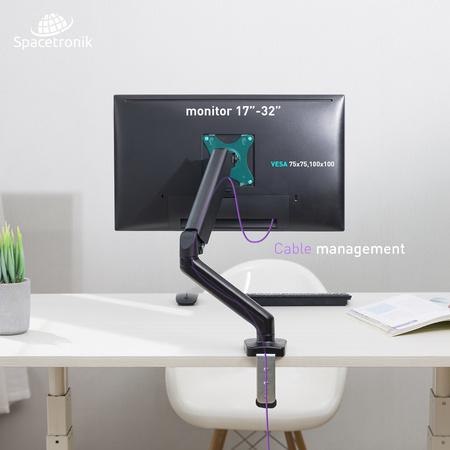 Uchwyt biurkowy Spacetronik SPA-G110 na monitor 17"-32" SPACETRONIK