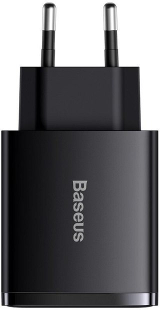 ŁADOWARKA SIECIOWA Baseus Compact Quick Charger CCXJ-E01 30W 2x USB-A 1x USB-C PD 3.0 QC 3.0 CZARNA BASEUS