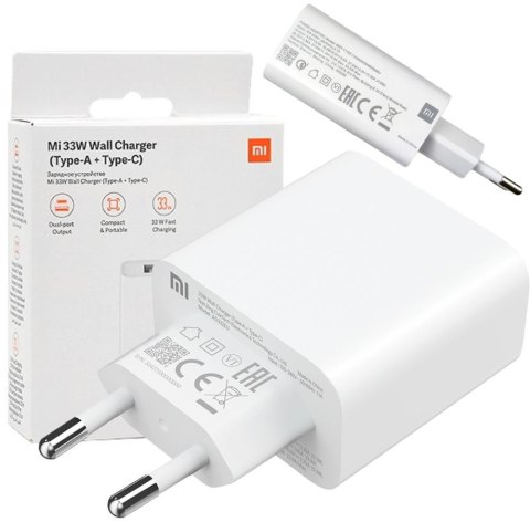Ładowarka sieciowa Xiaomi 33W Mi Wall Charger (Type-A+Type-C) XIAOMI
