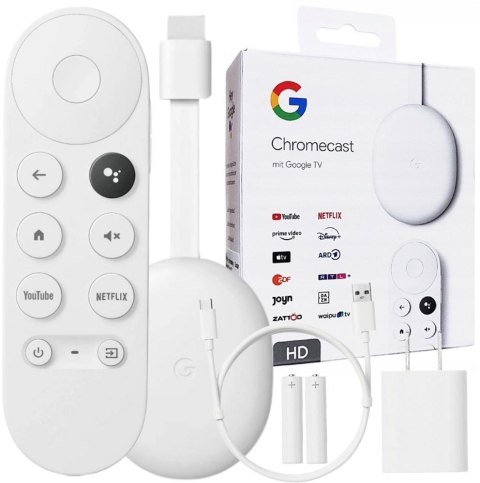 Odtwarzacz Google Chromecast HD z Google TV GOOGLE