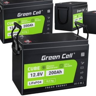 AKUMULATOR LITOWO-ŻELAZOWO-FOSFORANOWY LiFePO4 Green Cell 12.8V 200Ah CAV04S GREEN CELL