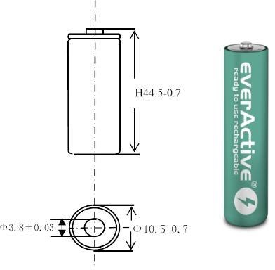 Akumulatorki AAA / R03 Ni-MH everActive 550mAh Infinity Line 3000 cykli (blister 4 szt.) EVERACTIVE