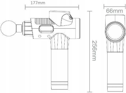 Pistolet do masażu Miton MT-02 MITON